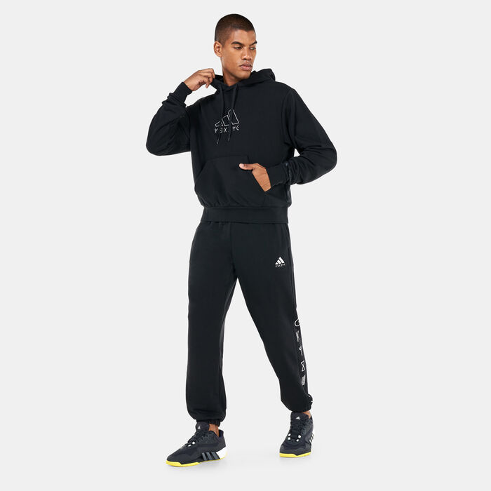 اديداس هودي بلاك بانتر جرافيك للرجال أسود image number 2