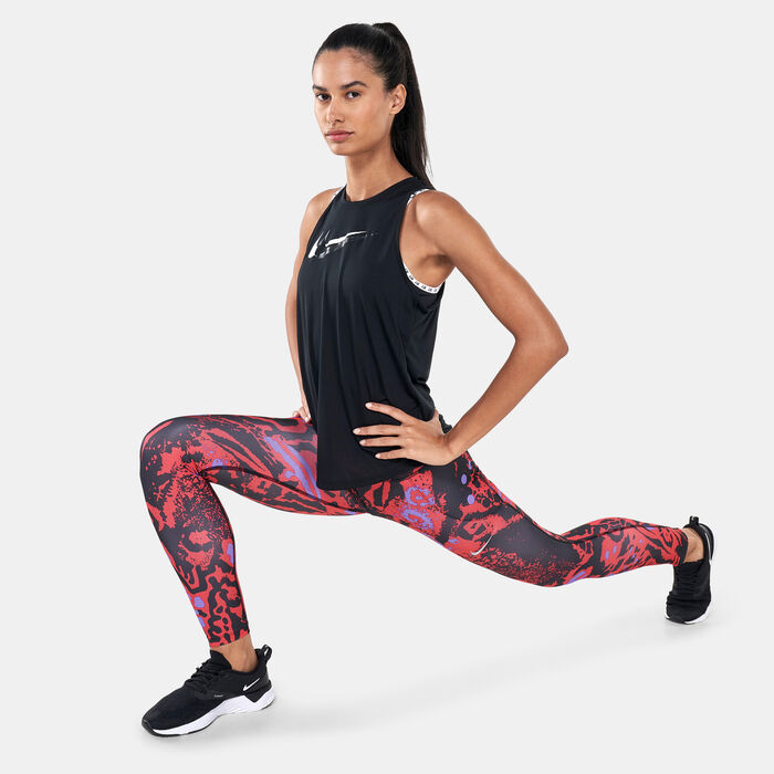 نايكي تيشيرت دراي-فت سووش رن تانك للنساء أسود image number 2