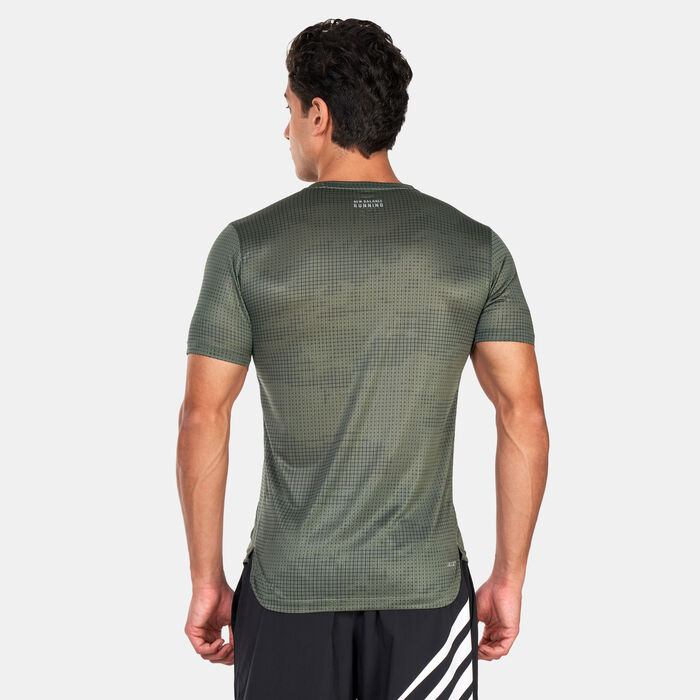 نيو بالانس تيشيرت برينتد امباكت رن للرجال أخضر image number 1