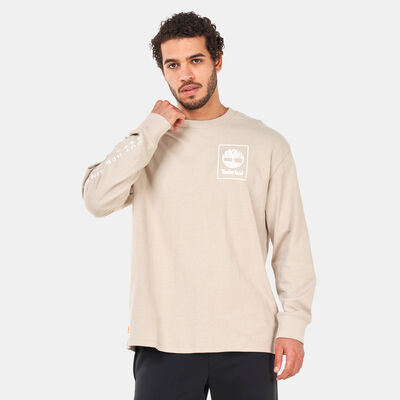 تمبرلاند تيشيرت باك اركايف جرافيك للرجال رمادي