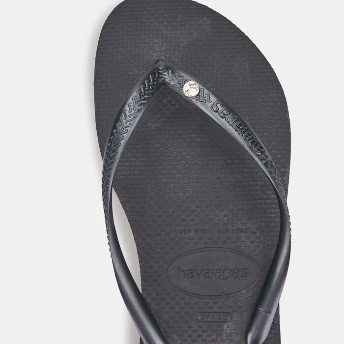 هافياناز شبشب سبايدر بلاك سلم كريستال SW II للنساء أسود image number 2