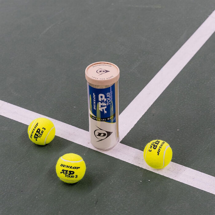 دنلوب كرات التنس ATP تور (3 قطع) أصفر image number 3
