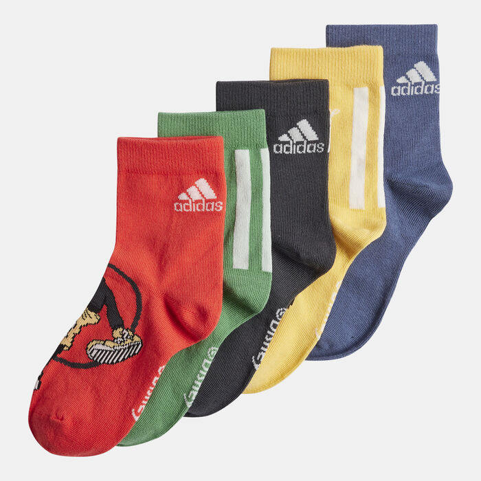 اديداس جوارب ديزني ميكي ماوس كرو للاطفال (5 أزواج) متعدد image number 0