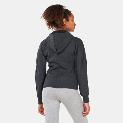 اديداس هودي ميشون فيكتوري بسحاب كامل للنساء أسود