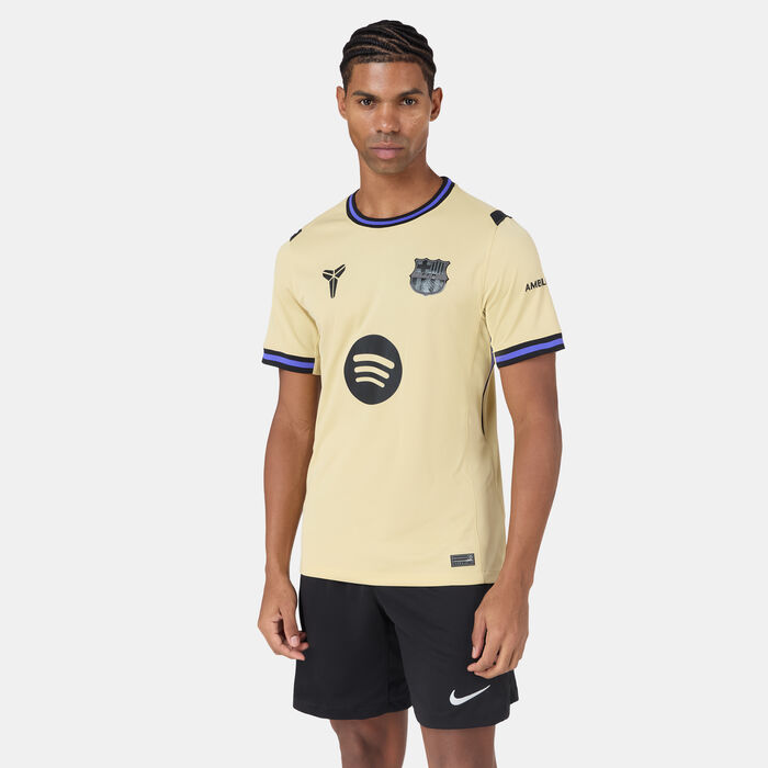 نايكي تيشيرت كرة القدم برشلونة 25/26 أواي ريبليكا للرجال أصفر image number 0
