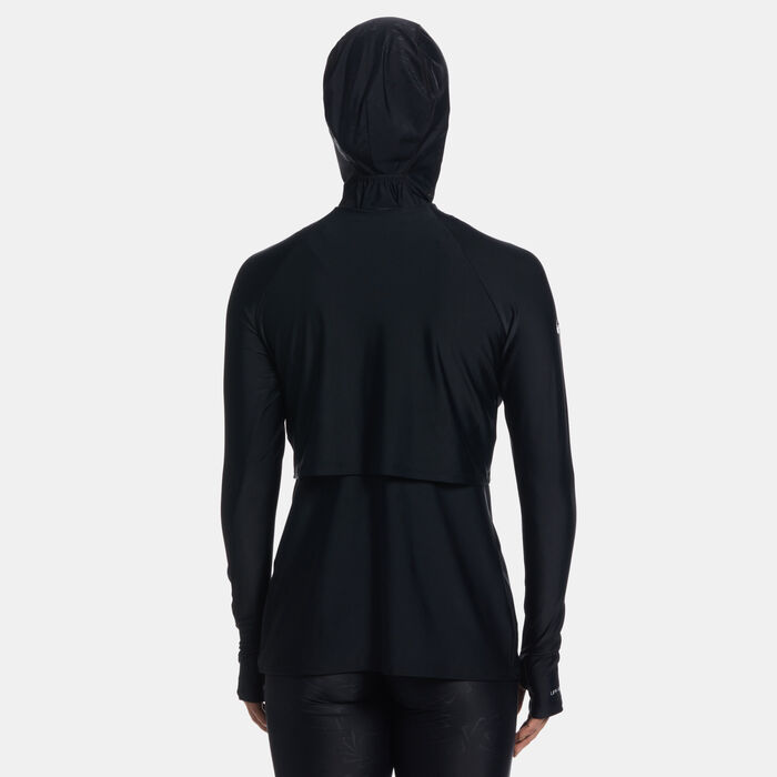 نايك سويم تونيك السباحة بتغطية كاملة للنساء أسود image number 1