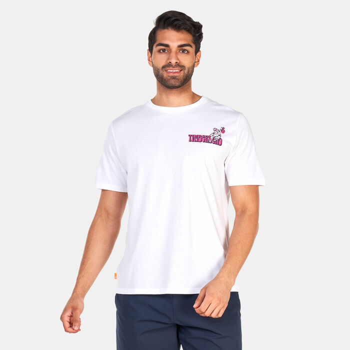 تمبرلاند تيشيرت هاي اب ان ذا ماونتن للرجال أبيض image number 0