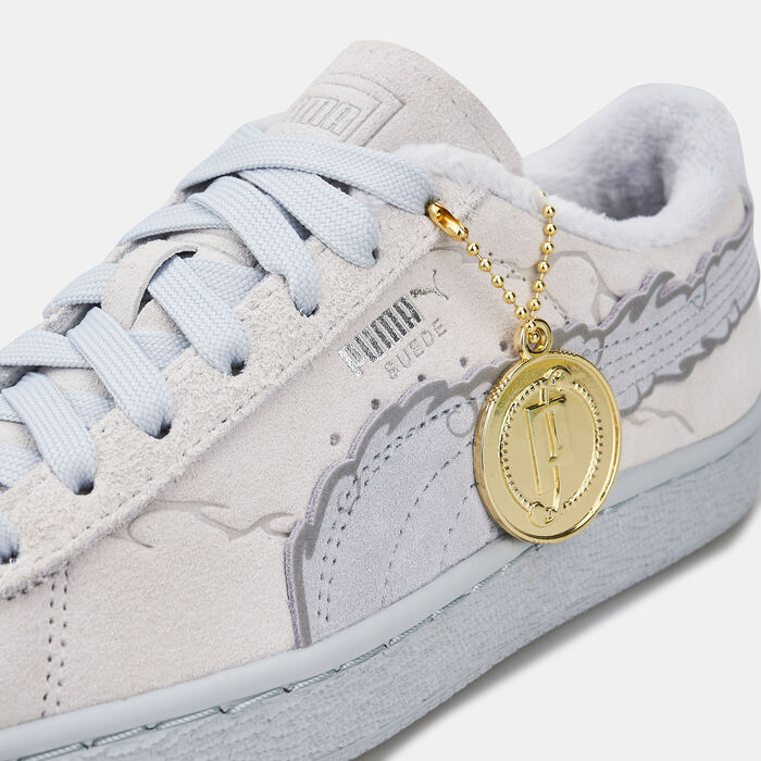 بوما حذاء × ون بيس سويد للاطفال رمادي image number 4