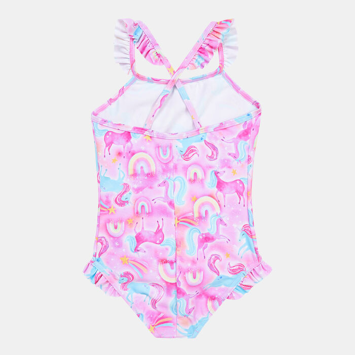 سبيدو بدلة سباحة ديجيتال بليسمنت ثين-ستراب للاطفال وردي image number 1