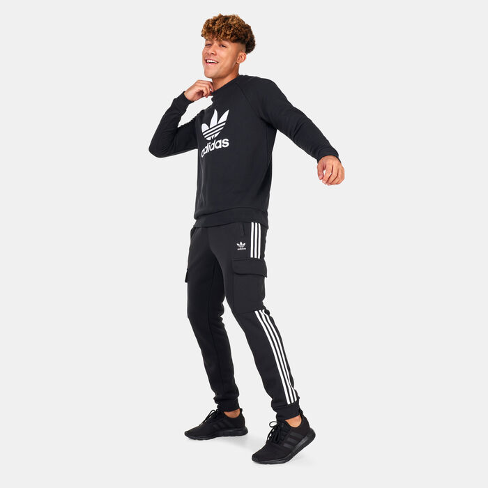 اديداس اورجينال سويت شيرت اديكلر كلاسيكس تريفويل كرونيك للرجال أسود image number 2