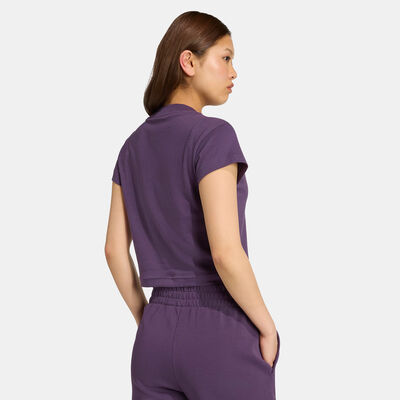 اديداس تيشيرت فيوتشر آيكونز بشعار صغير للنساء بنفسجي