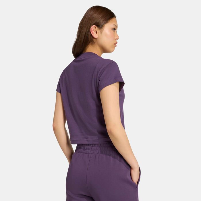 اديداس تيشيرت فيوتشر آيكونز بشعار صغير للنساء بنفسجي image number 1