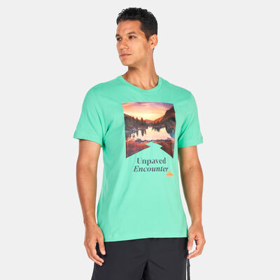 نايكي تيشيرت دراي-فت تريل برينت للرجال أخضر