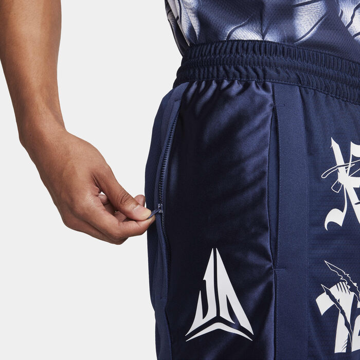 نايكي جا شورت كرة السلة دراي-فت دي ان ايه للرجال - 15 سم (تقريبًا) أزرق image number 5