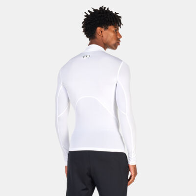 اندر ارمر تيشيرت هيت جير موك بأكمام طويلة للرجال أبيض