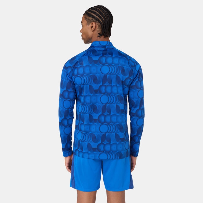 بوما تيشيرت تدريب كرة القدم الهلال بتصميم 1/4 سحاب للرجال أزرق image number 1