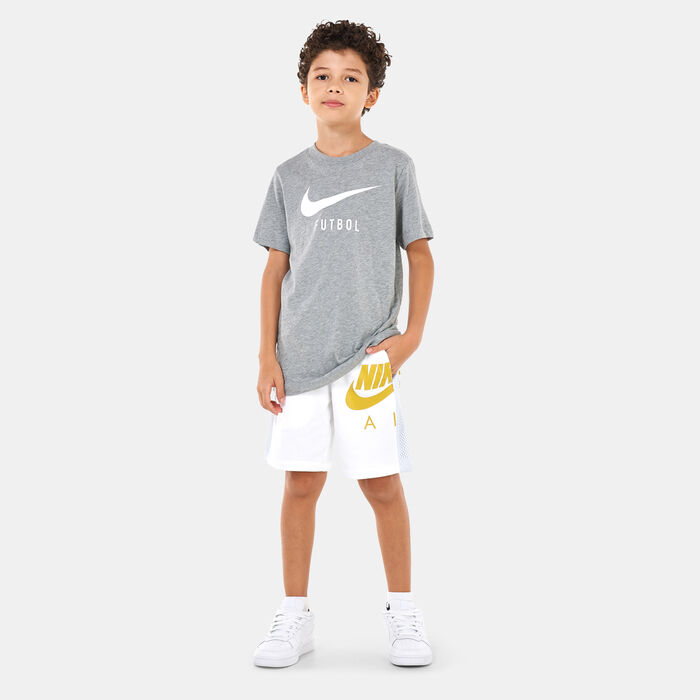 نايكي شورت اير فرينش تيري للاطفال الكبار أبيض image number 2