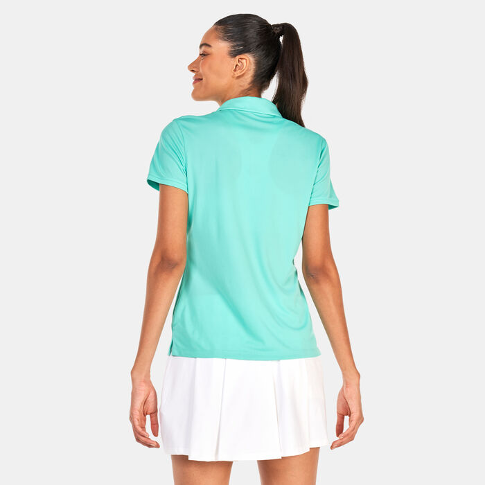 نايكي دراي-فت فيكتوري تيشيرت بولو للجولف للنساء أخضر image number 1