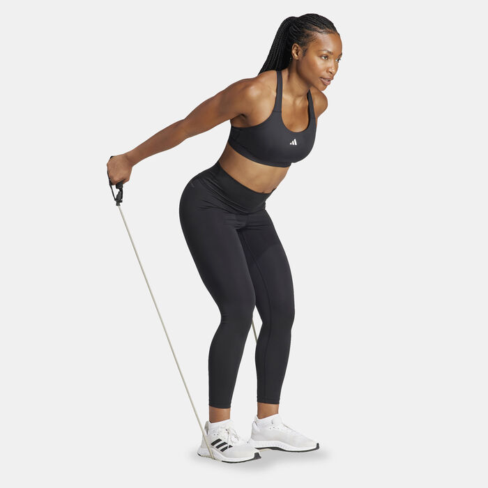 اديداس صدرية رياضية تي-ال-ار-دي رياكت بدعم عالي للنساء أسود image number 2