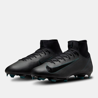 نايكي حذاء كرة القدم ميركيوريال سوبرفلاي 10 برو فيرم جراوند للرجال أسود