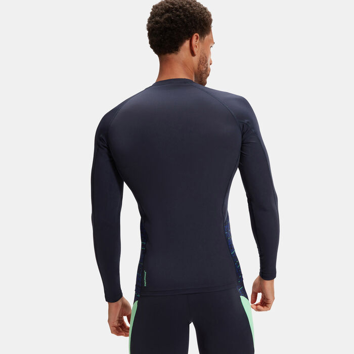 سبيدو تيشيرت راشجارد للسباحة إداند+ سبلايد للرجال أزرق image number 1