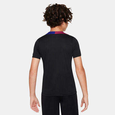 نايكي تيشيرت كرة القدم FC برشلونة سترايك دراي فت للاطفال أسود