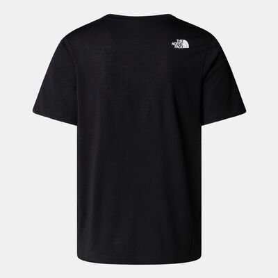 ذا نورث فيس تيشيرت فاونديشن أبستراكت جرافيك للرجال أسود