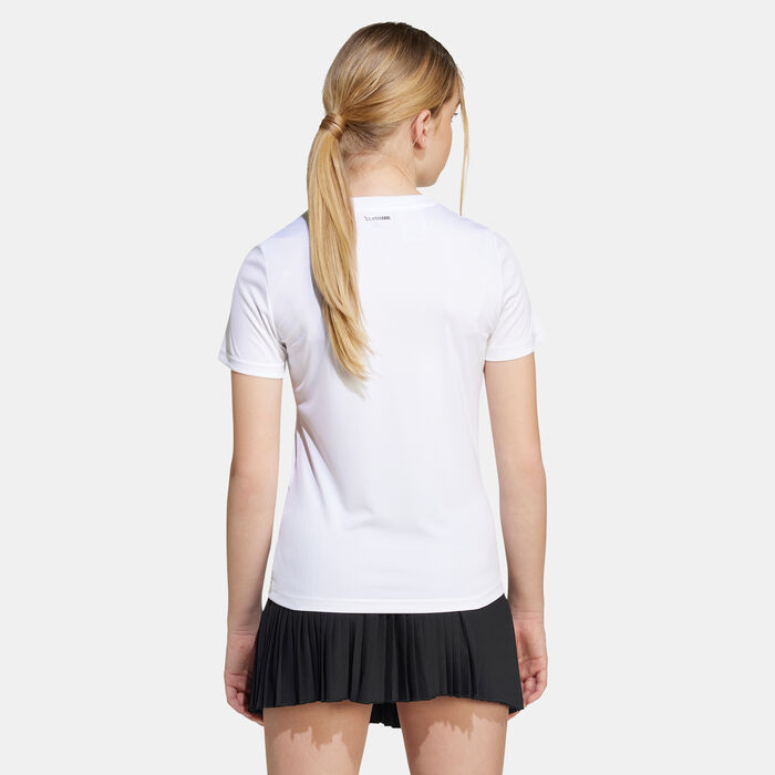 اديداس تيشيرت التمرين أنيمال جرافيك للأطفال أبيض image number 1