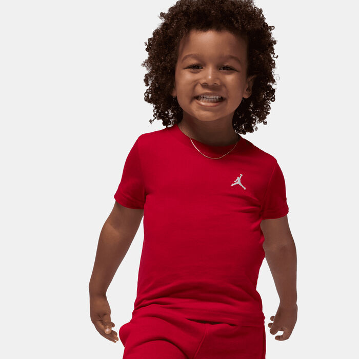 جوردن طقم تيشيرت وشورت بروكلين فليس للأطفال أحمر image number 3