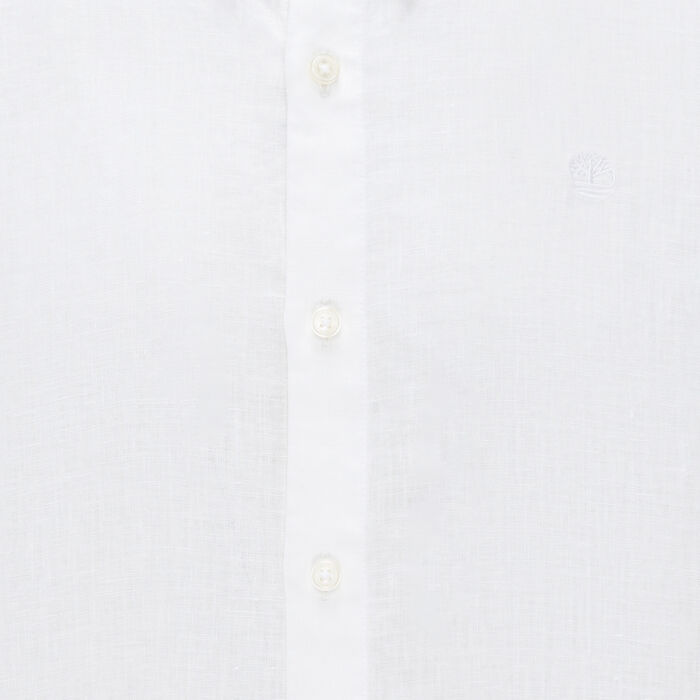 تمبرلاند قميص ميل بروك لينين للرجال أبيض image number 2