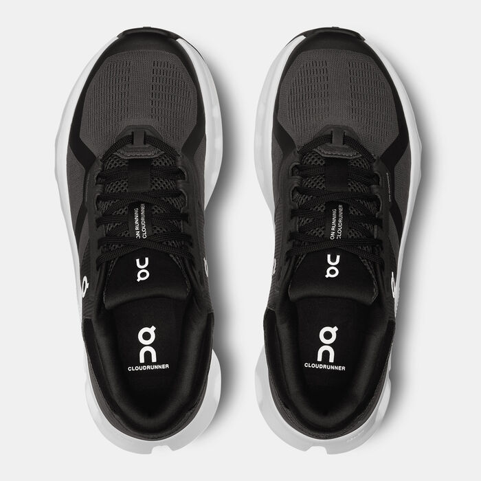 اون حذاء الجري كلاودرانر 2 وايد للنساء أسود image number 4