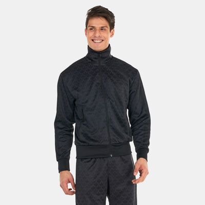 اديداس اورجينال جاكيت رياضية جرافيكس مونوغرام للرجال أسود