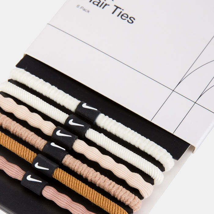 نايك ربطات شعر فليكس (6 أزواج) بنى image number 1