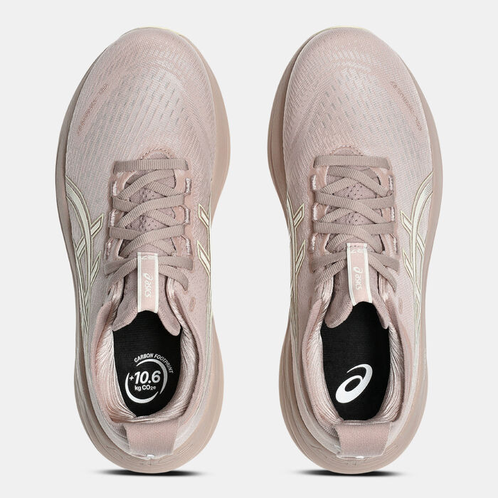 اسيكس حذاء الجري جيل نيمبوس 27 للنساء أخضر image number 4