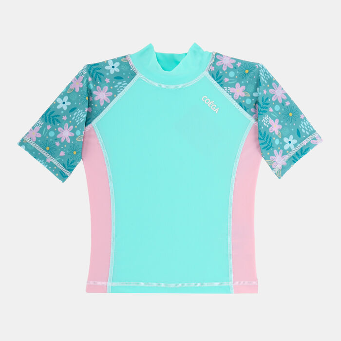 كويغا تيشيرت السباحة سويمينغ للأطفال أخضر image number 0