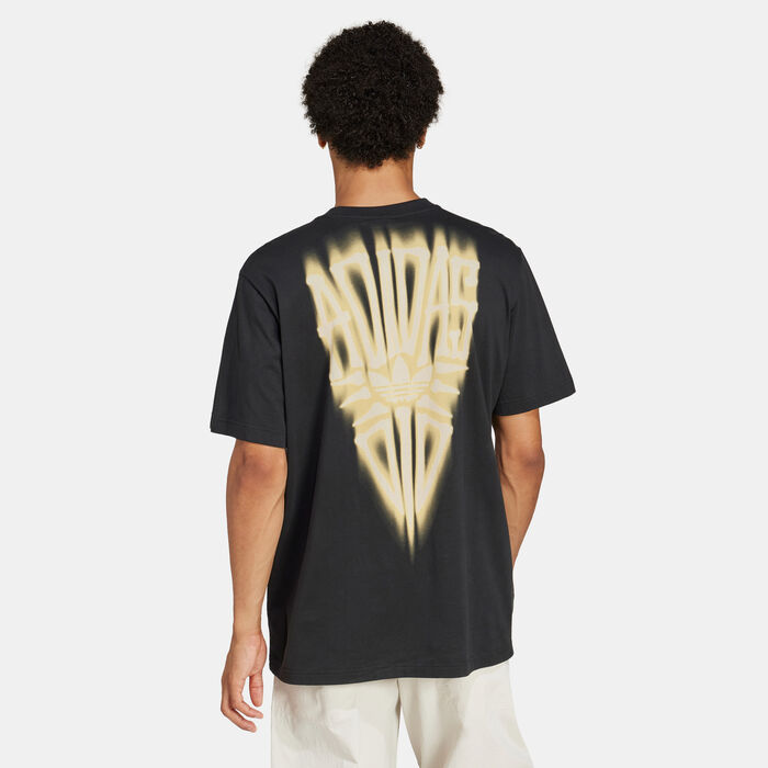 اديداس اورجينال تيشيرت سكيلتون باك للرجال أسود image number 1