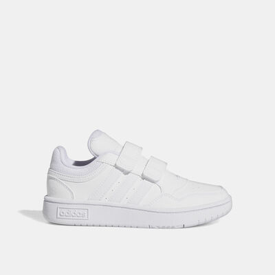 اديداس حذاء هوبس لايفستايل باسكت بول هوك-اند-لوب للاطفال أبيض