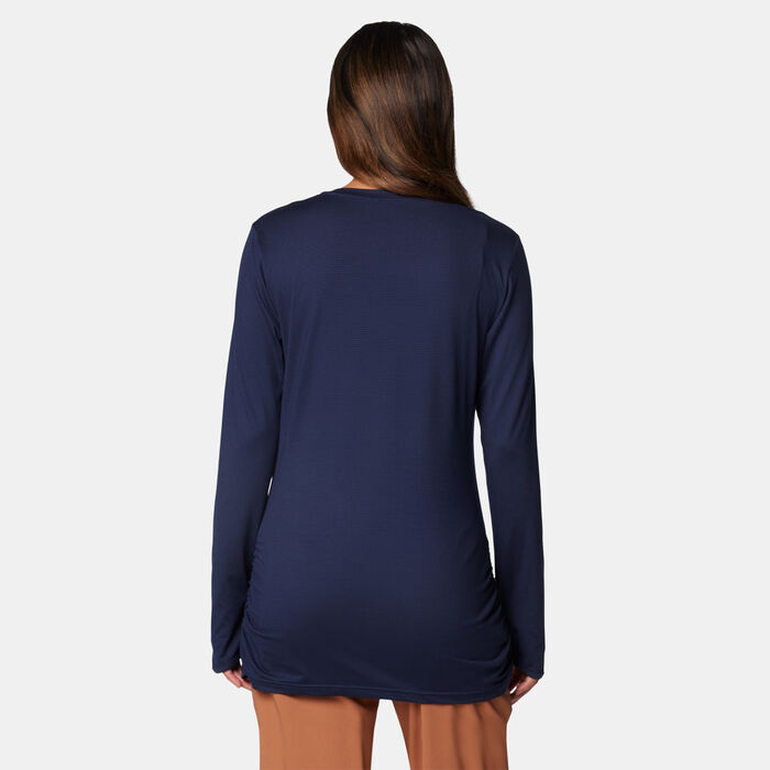 كولومبيا تيشيرت هايكينج ليزلي فولز للنساء أزرق image number 1