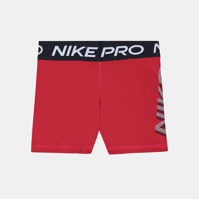 نايكي شورت برو دراي-فت جرافيك 3-انش للنساء أحمر