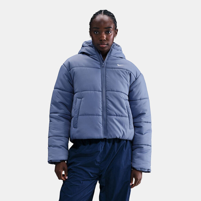 نايكي جاكيت سبورتسوير ثيرما-فت هودد للنساء أزرق image number 0