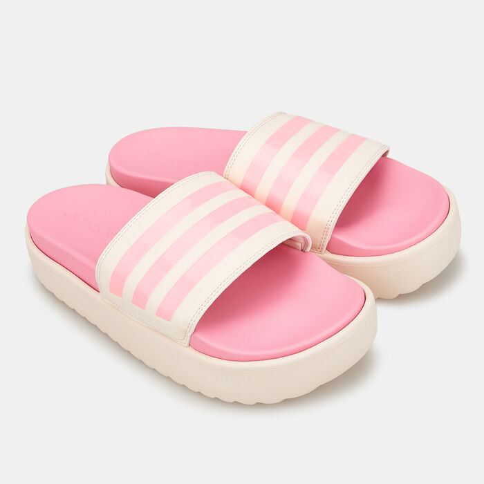 اديداس شبشب اديليت بلاتفورم للنساء وردي image number 0