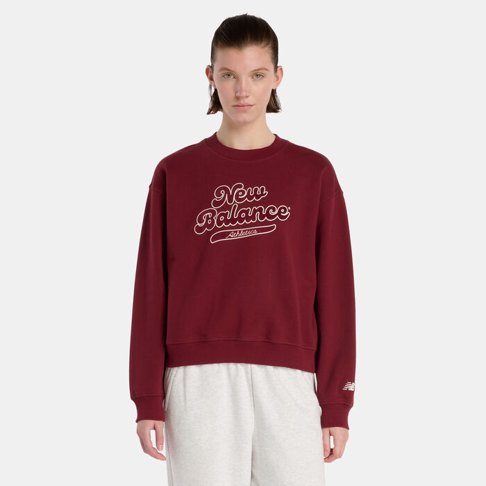 نيو بالانس تيشيرت آثليتكس ليجاسي جرافيك للنساء بنى image number 0