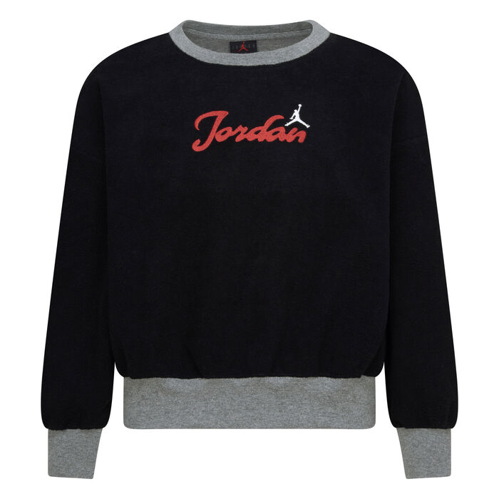 جوردن سويت شيرت فليس للأطفال أسود image number 0