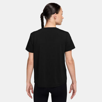 نايكي تيشيرت الجري ون سووش دراي-فت للنساء أسود
