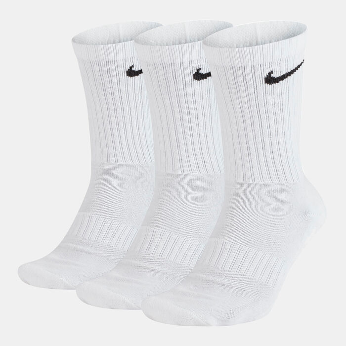 نايكي جوارب ايفريداي كشن كرو (3 أزواج) أبيض image number 0