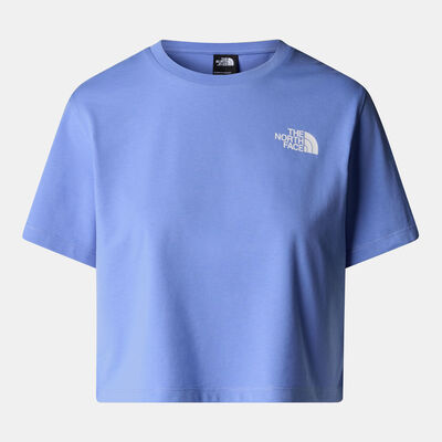 ذا نورث فيس تيشيرت سيمبل دوم كروب للنساء أزرق