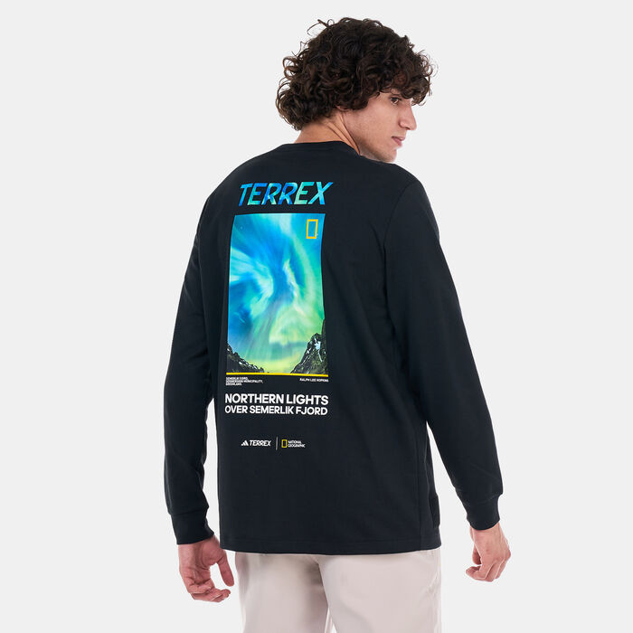 اديداس تيشيرت ناشيونال جيوجرافيك تَك للرجال أسود image number 1