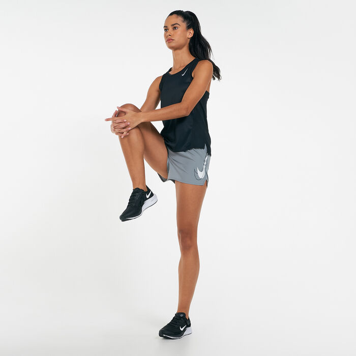 نايكي تيشيرت الجري دراي-فت للنساء أسود image number 2