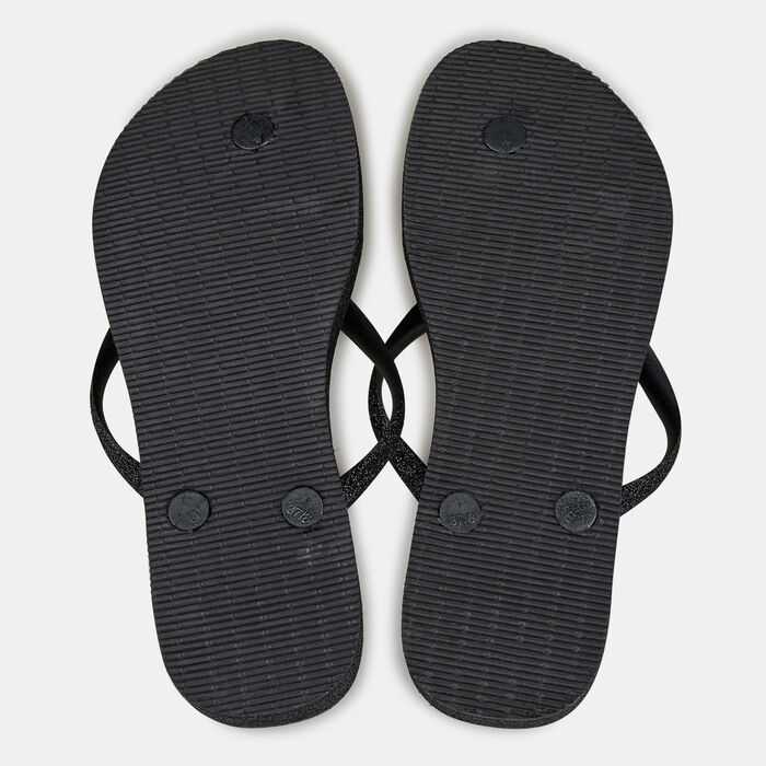 هافياناز شبشب سليم فلاتفورم سباركل للنساء رمادي image number 1