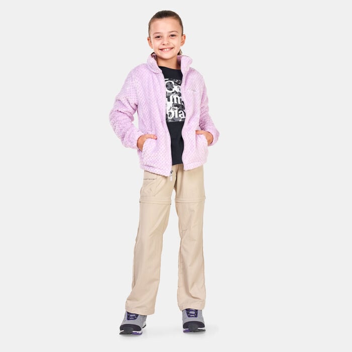 كولومبيا جاكيت فاير سايد شيربا للاطفال بنفسجي image number 2